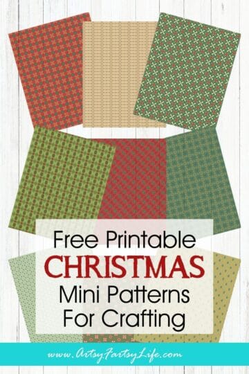 Mini Christmas Pattern Papers (Free Printable)