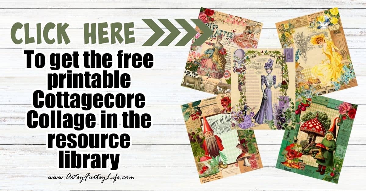 Free Printable Cottagecore Aesthetic Collage Pages