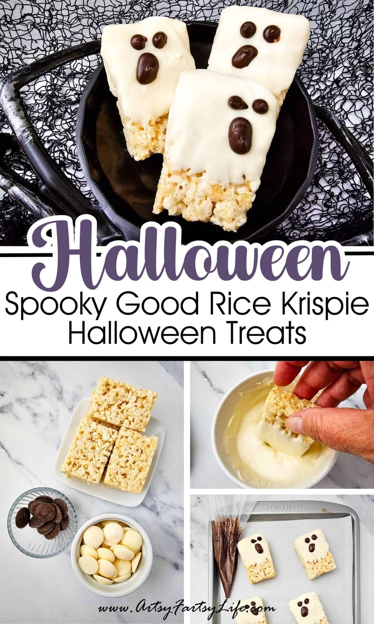 Spooky Good Rice Krispie Halloween Treats (aka Ghost Krispies!)