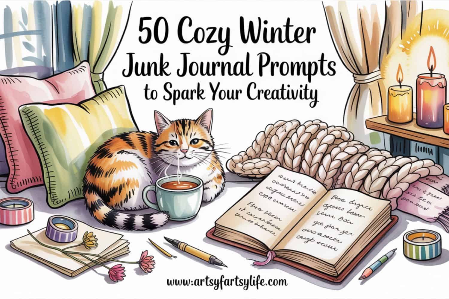 50 Cozy Winter Junk Journal Prompts to Spark Your Creativity · Artsy ...