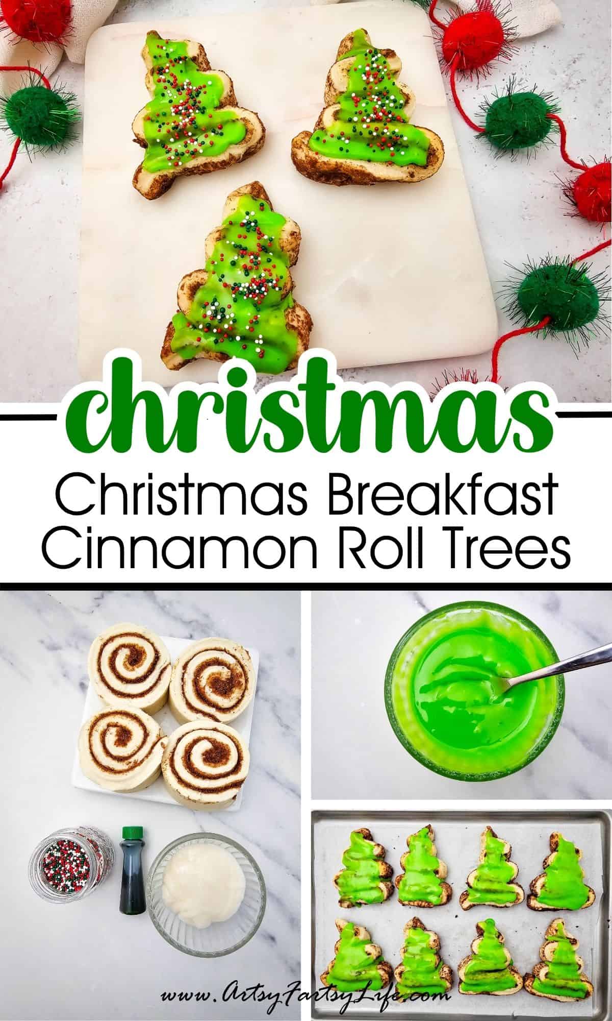 The Ultimate Christmas Aesthetic Breakfast: Cinnamon Roll Trees