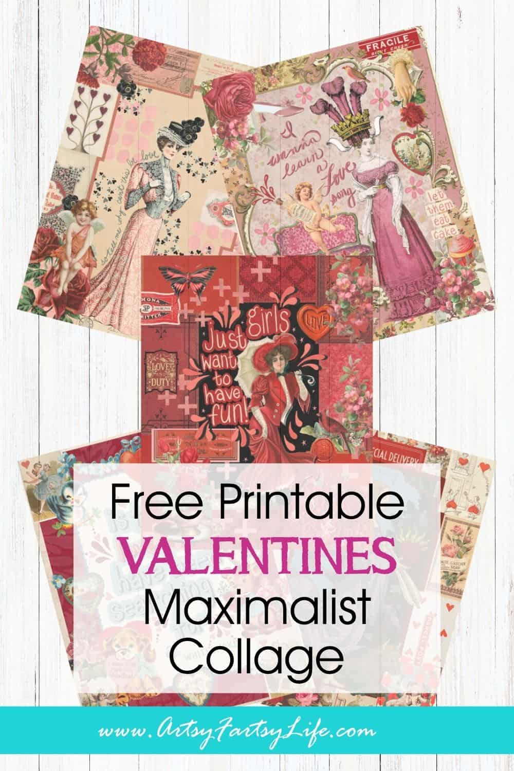 Romantic Chaos? Yes Please! Free Maximalist Valentine’s Day Printables