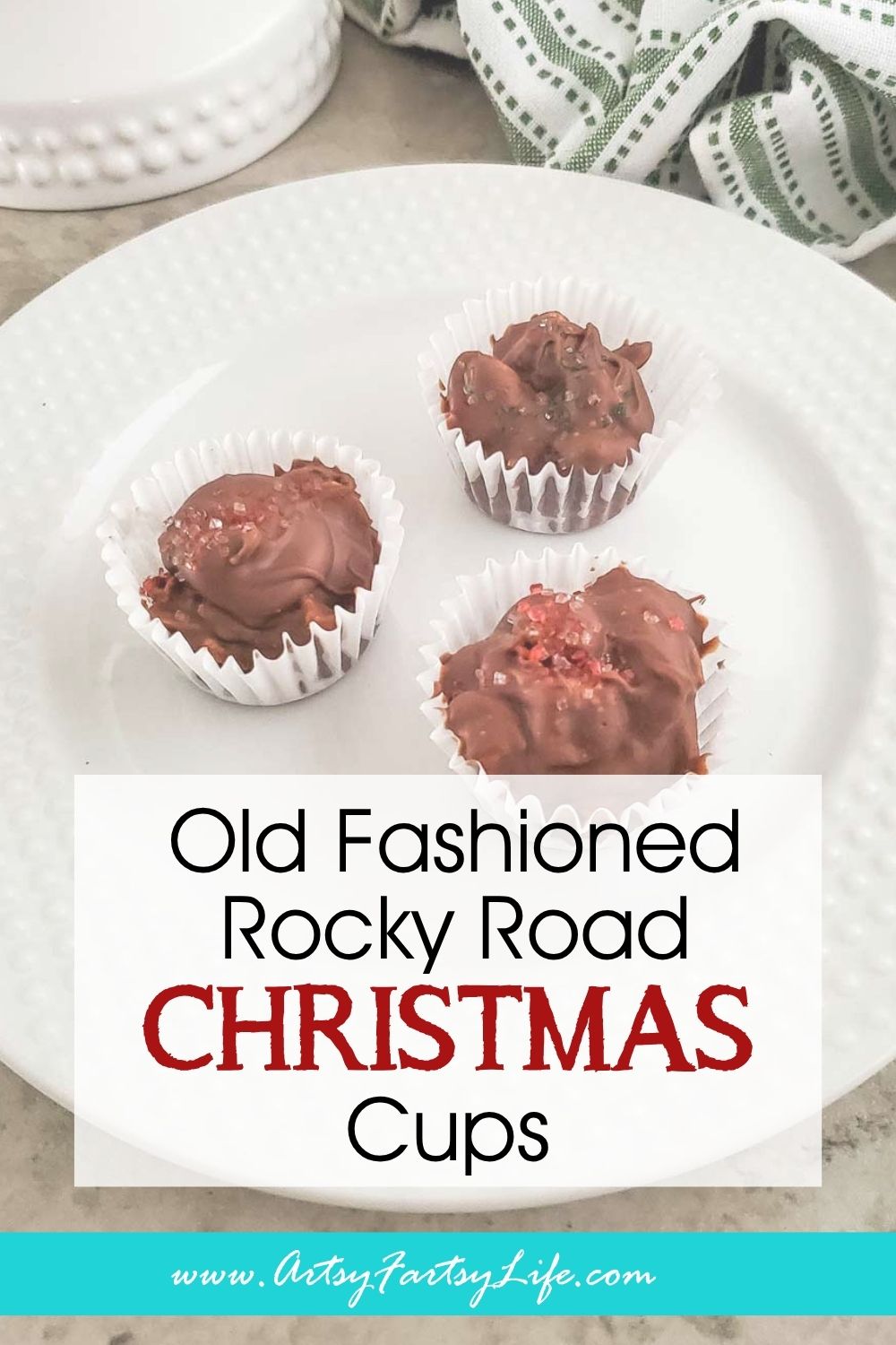 Old-Fashioned Rocky Road Christmas Cups (Just Like Grandma Made!)