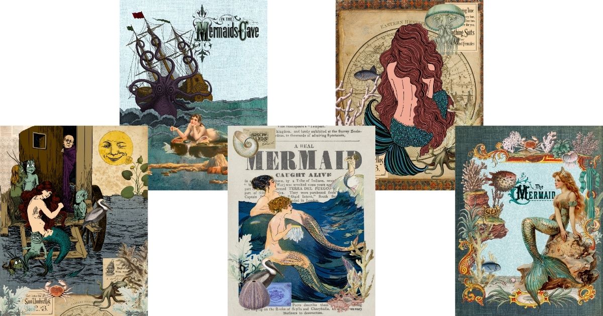 Dive into Dreamy Mermaidcore: Free Vintage Collage Printables You’ll Adore Dive into Dreamy Mermaidcore: Free Vintage Collage Printables You’ll Adore