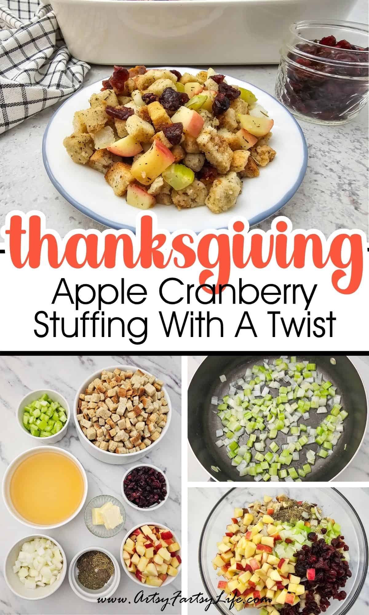 Apple Cranberry Stuffing (Just Like Mom Used to Make)