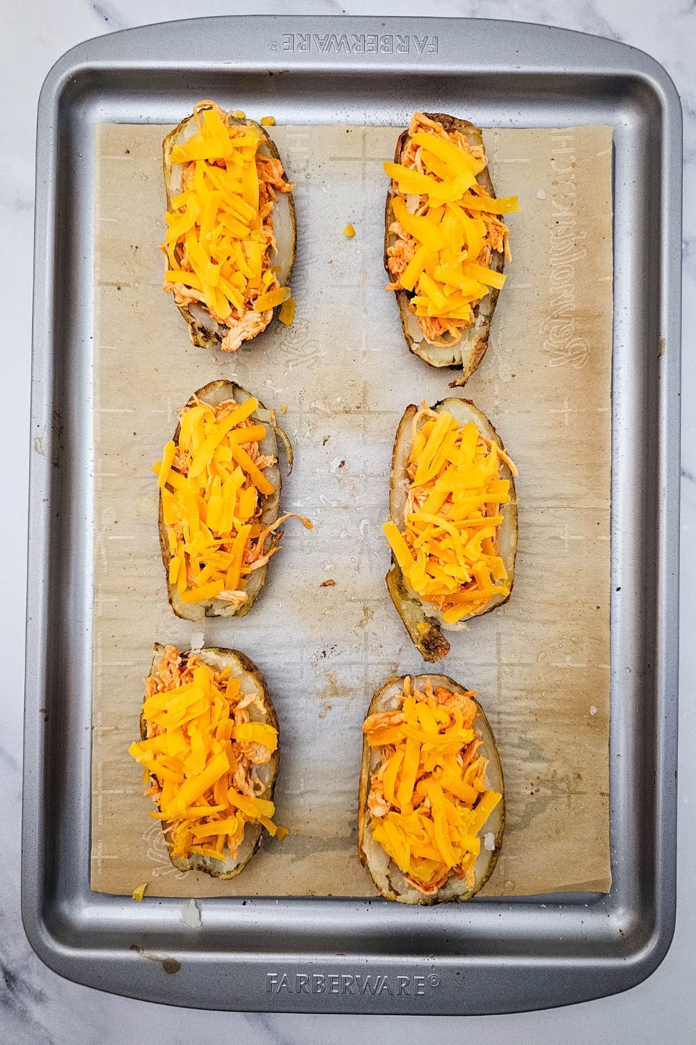 Buffalo Chicken Potato Skins - The Ultimate Spicy Appetizer Mashup!