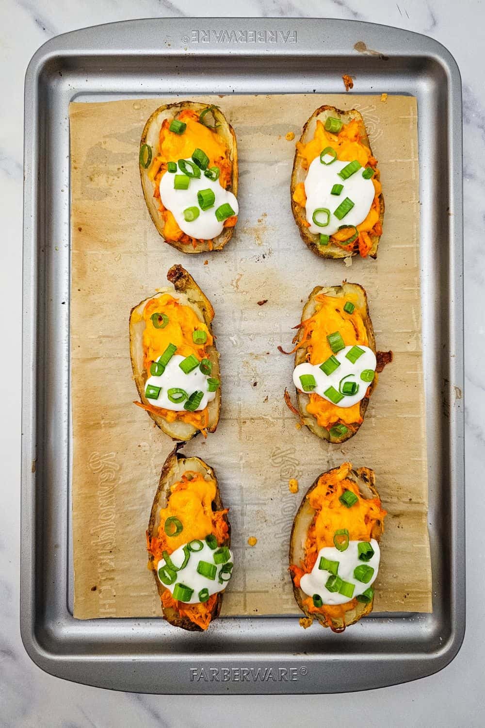 Buffalo Chicken Potato Skins - The Ultimate Spicy Appetizer Mashup!