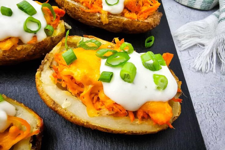 Buffalo Chicken Potato Skins – The Ultimate Spicy Appetizer Mashup!