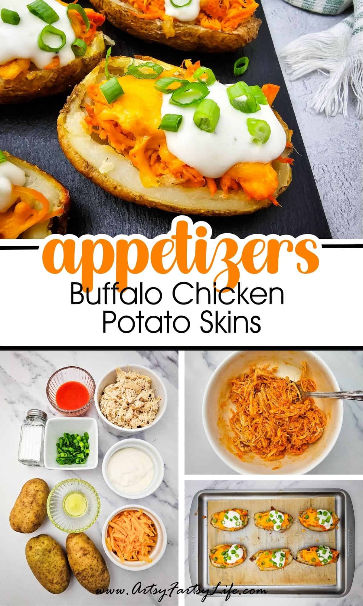 Buffalo Chicken Potato Skins - The Ultimate Spicy Appetizer Mashup!