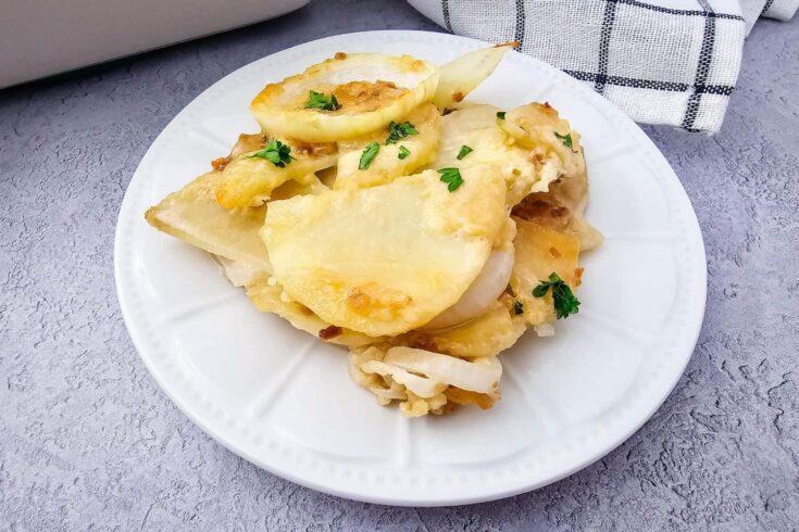 French Onion Potato Bake (aka the Luxe-but-Lazy Side Dish That You Need Tonight)