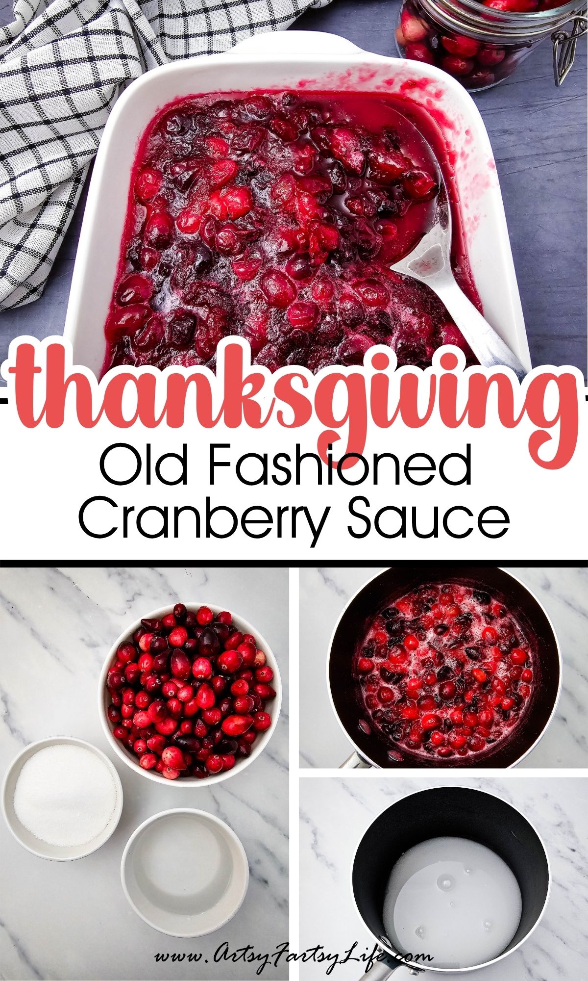 Old Fashioned Cranberry Sauce (Just Like Mom Made!)