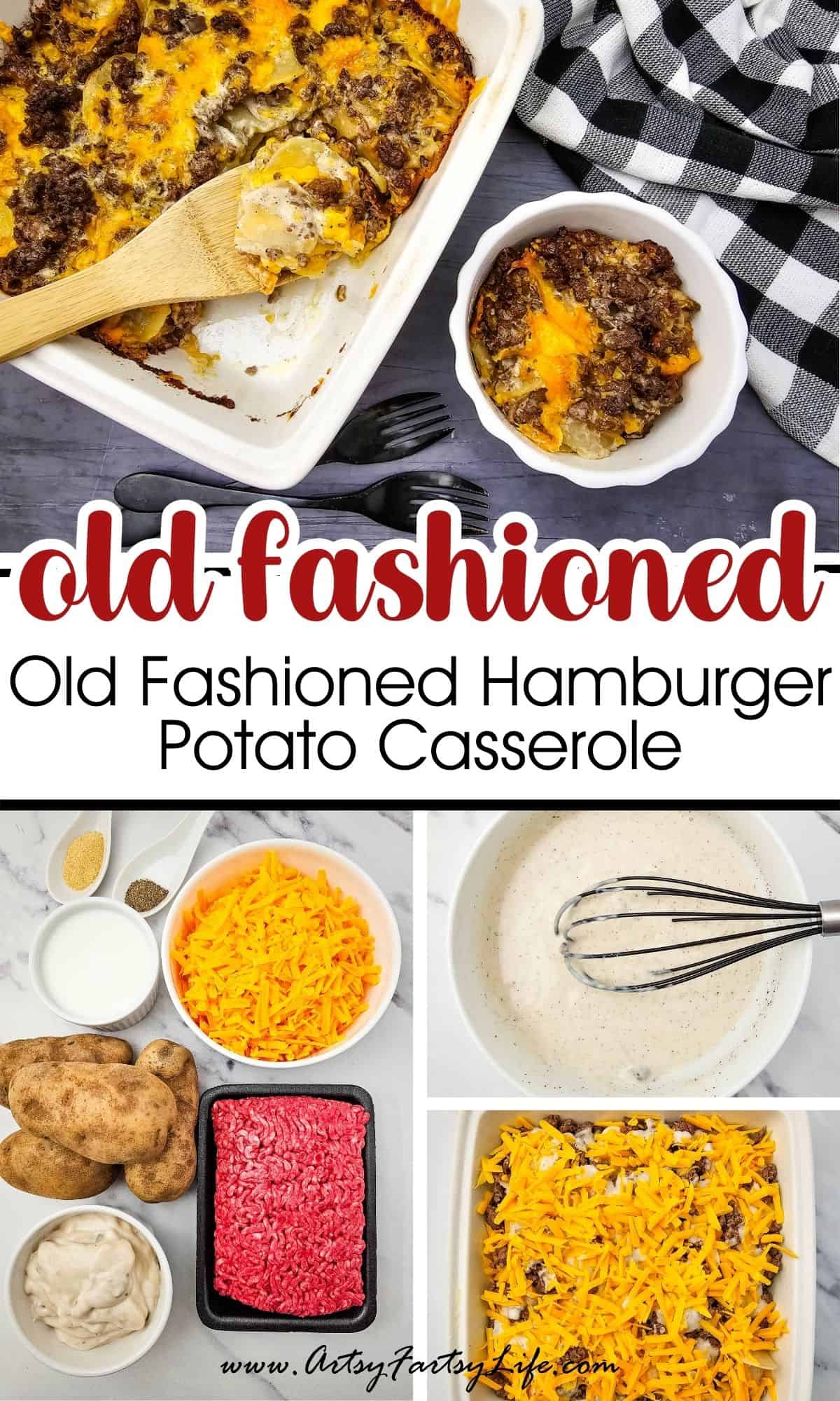 Old Fashioned Hamburger Potato Casserole - A Comfort Food Classic!