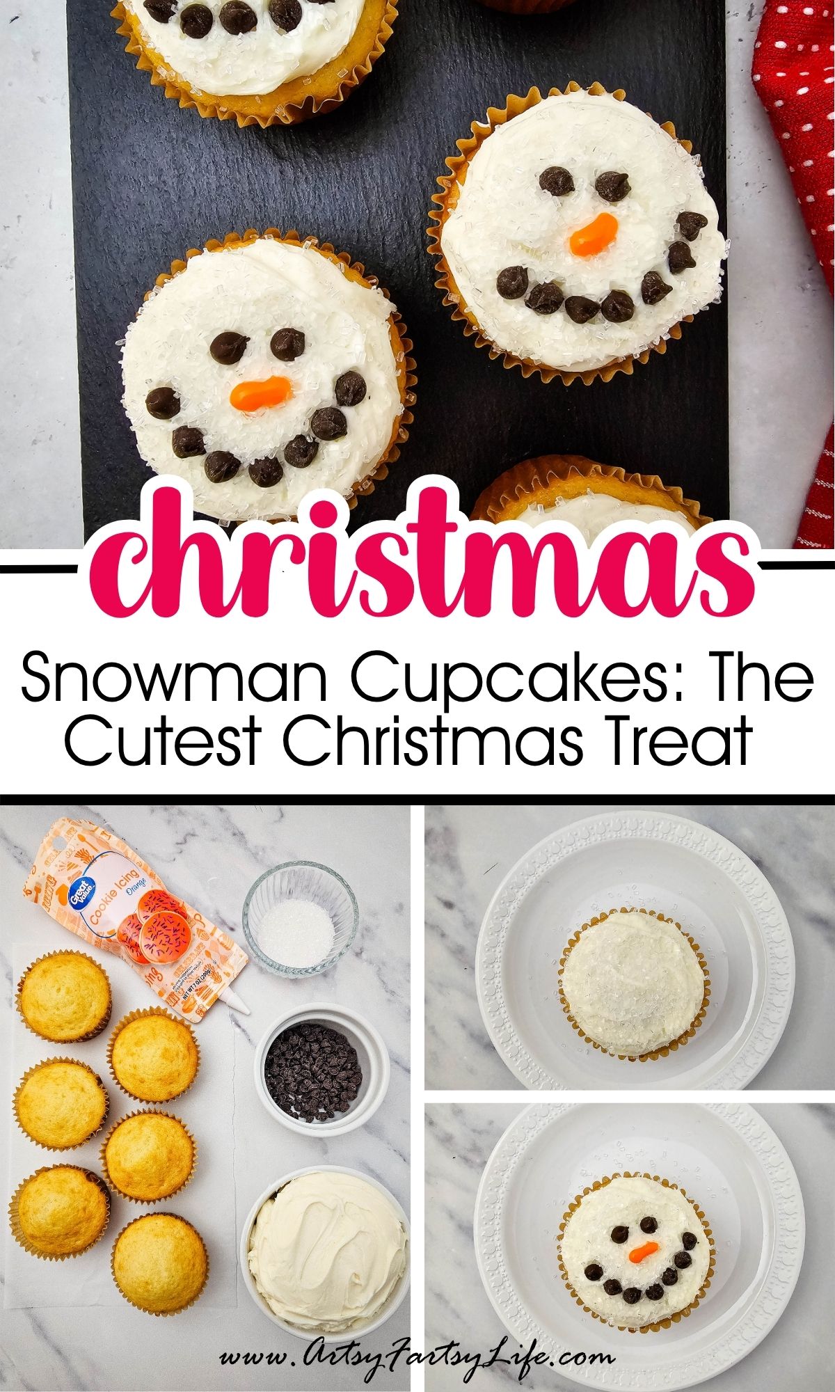 Snowman Cupcakes: The Cutest Christmas Treat You’ll Ever Make!
