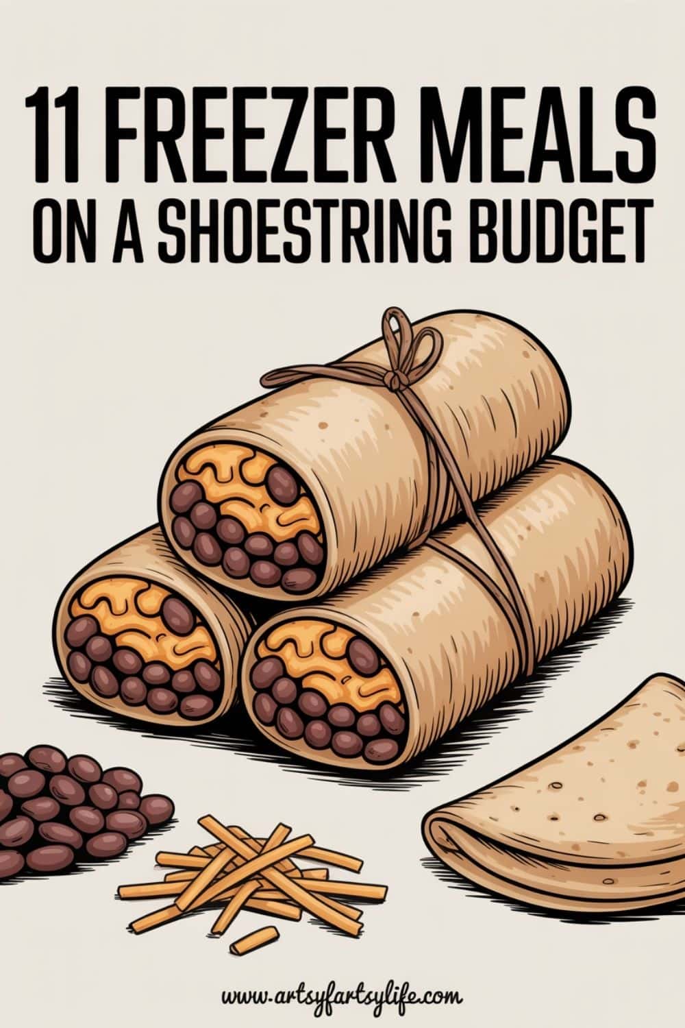 4. Bean & Cheese Burritos