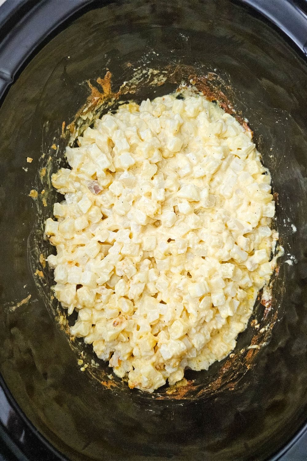 Cheesy Crockpot Potatoes - The Easiest Side Dish Ever