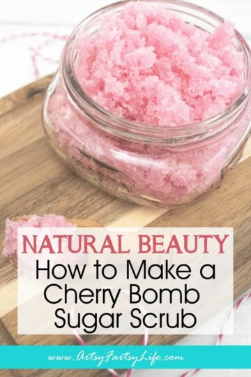 How to Make a Cherry Bomb Sugar Scrub