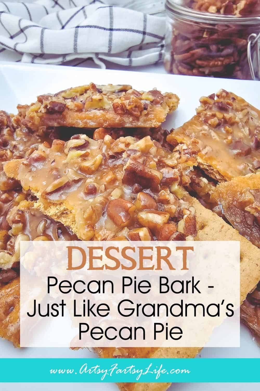 Just Like Grandma’s Pecan Pie - But In Bark Form
