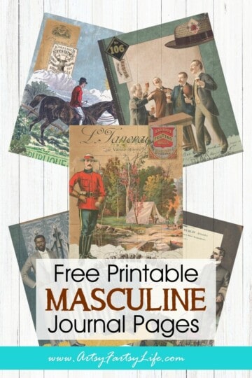 Vintage Gentlemen: Free Masculine Ephemera Printables