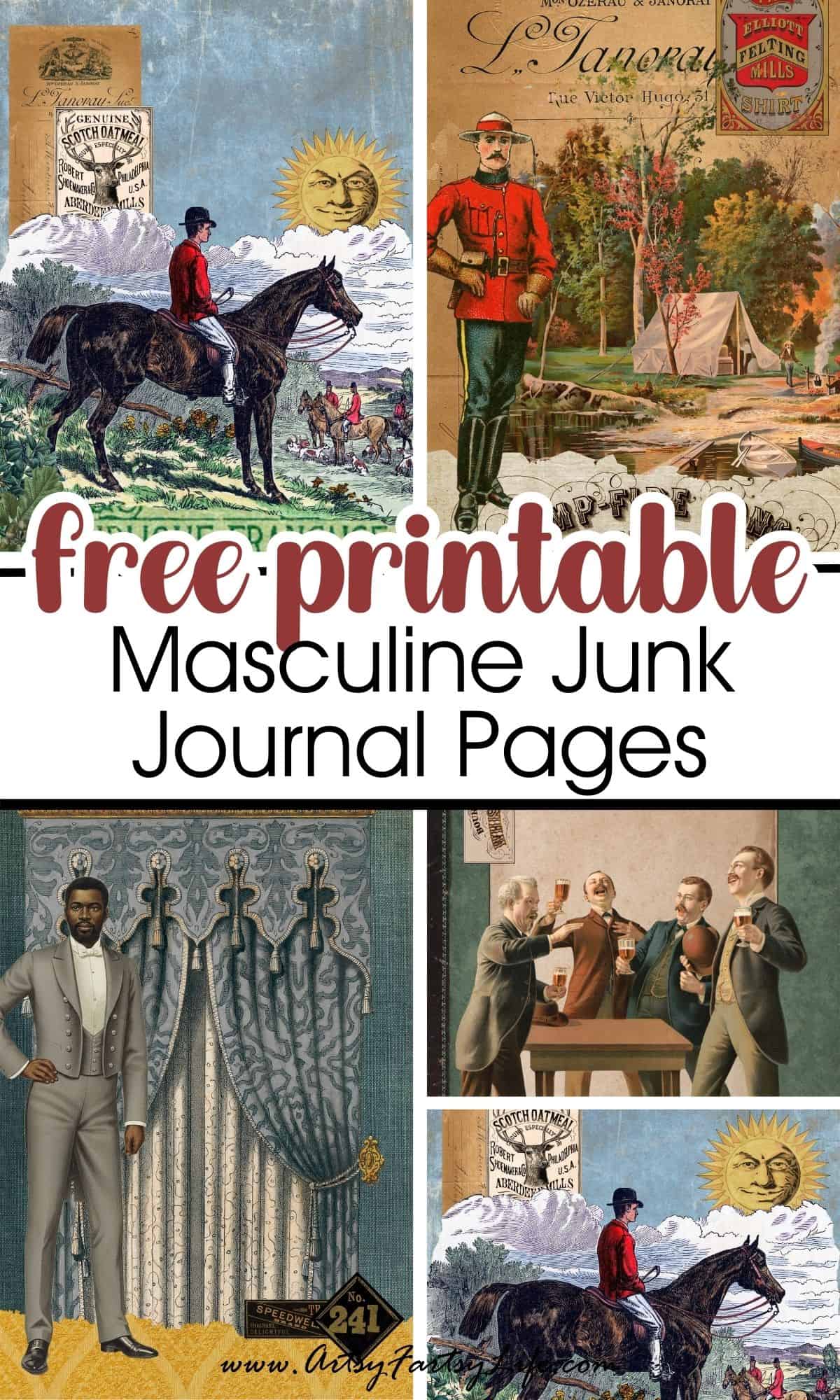 Vintage Gentlemen: Free Masculine Ephemera Printables