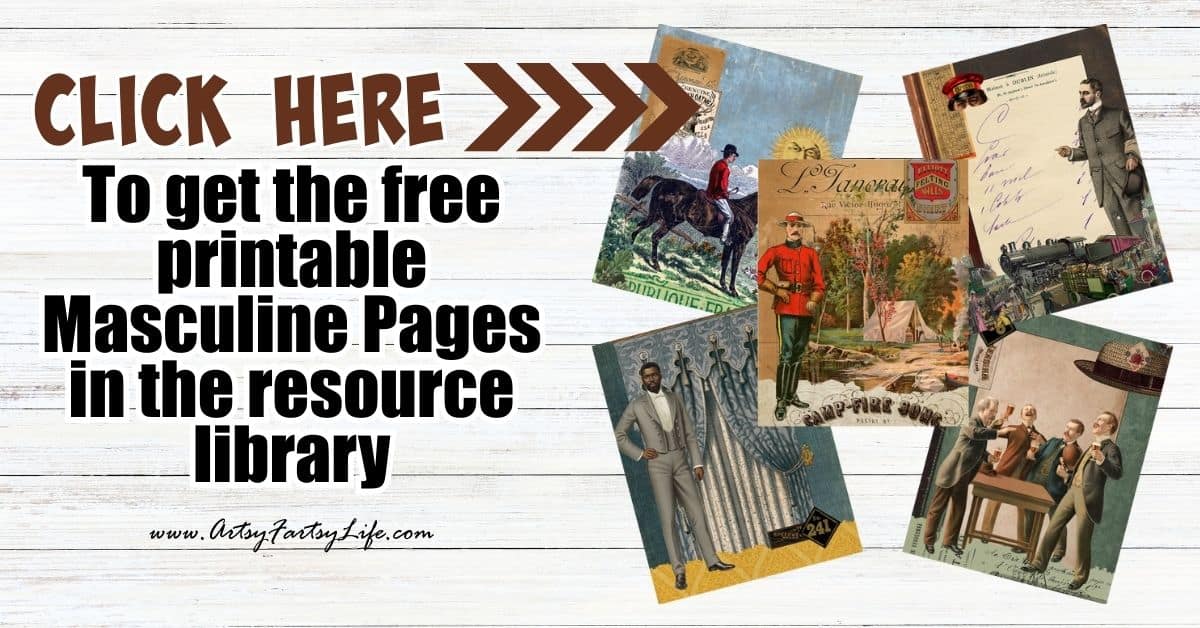 Vintage Gentlemen: Free Masculine Ephemera Printables