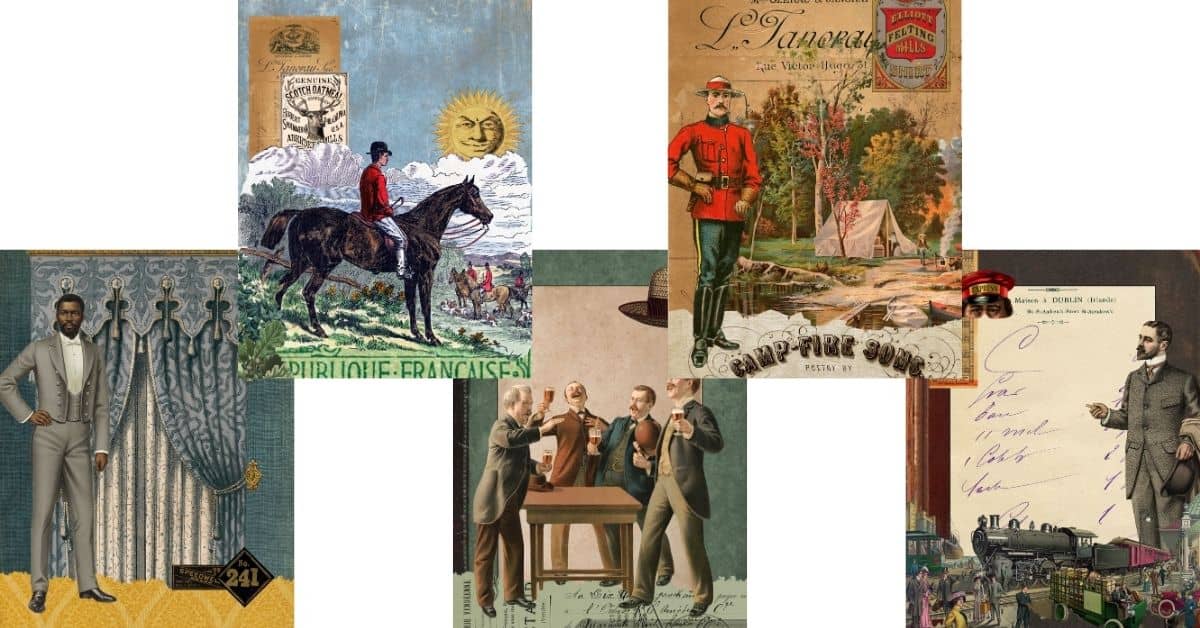 Vintage Gentlemen: Free Masculine Ephemera Printables