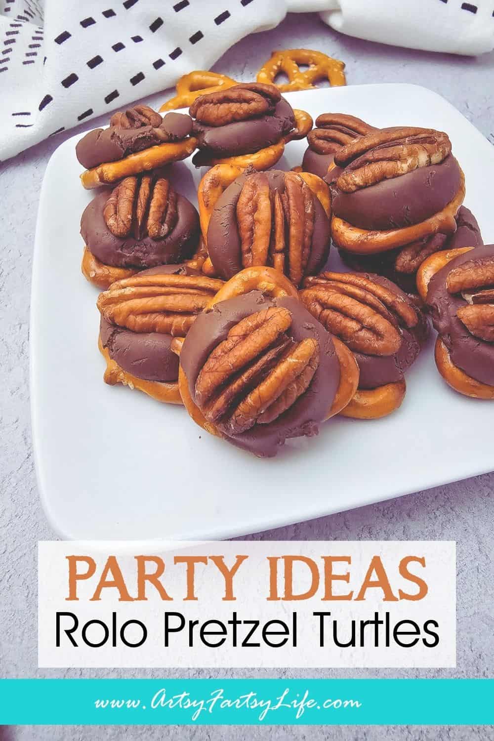 Rolo Pretzel Turtles - A Sweet, Salty, Gooey Party Classic!