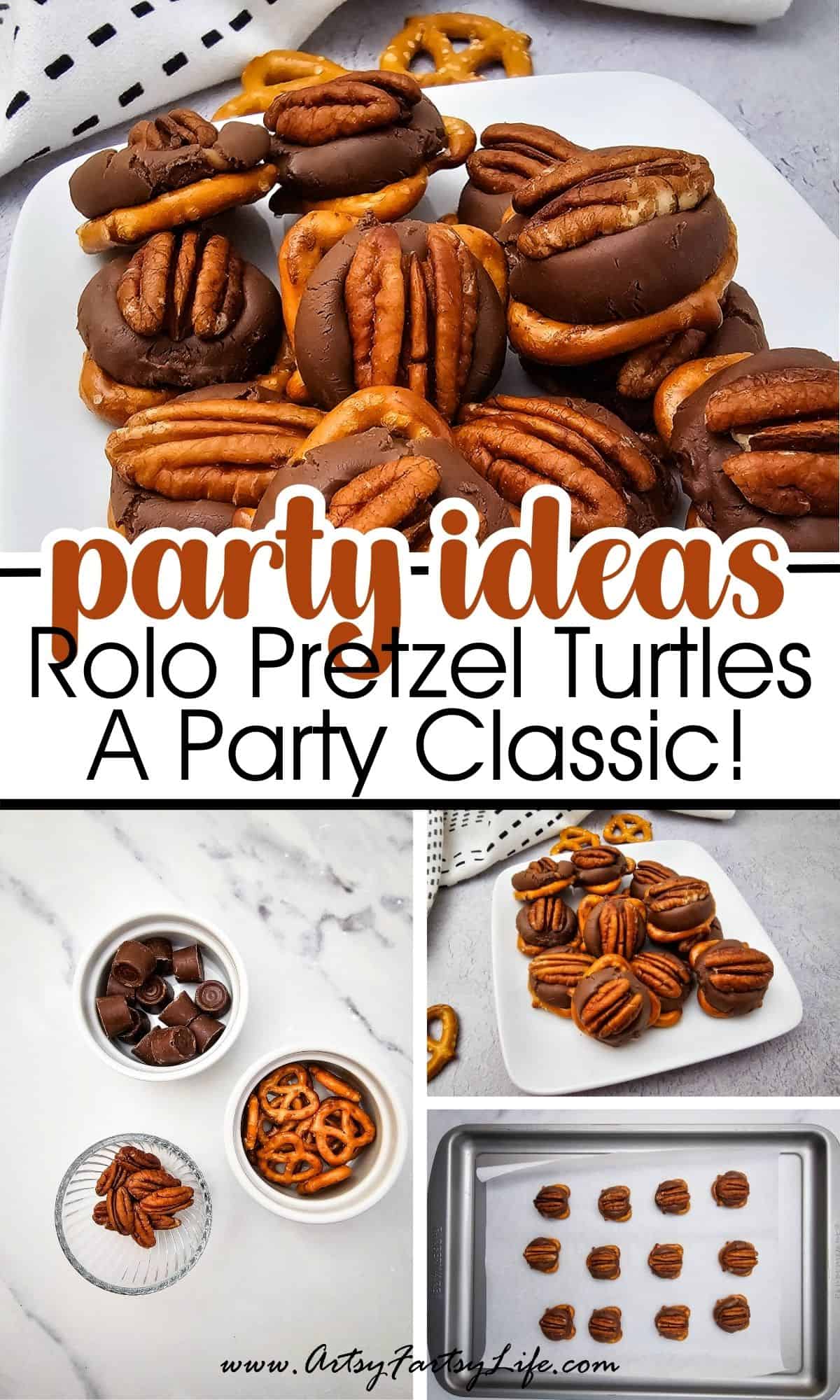 Rolo Pretzel Turtles - A Sweet, Salty, Gooey Party Classic!