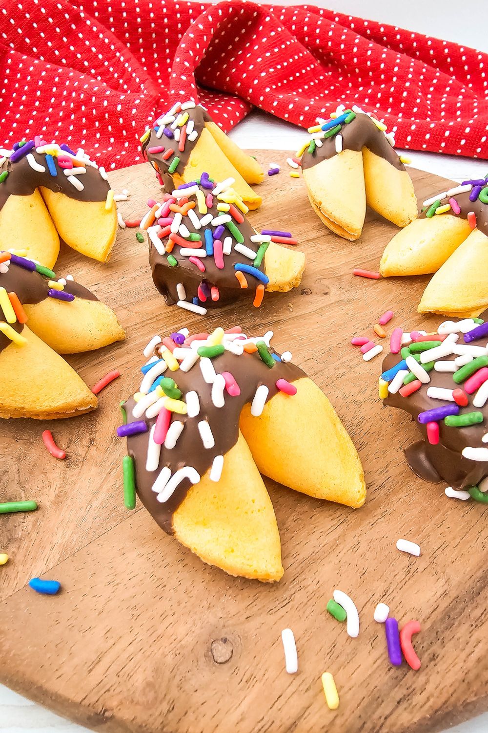 Fortune Cookie Glow-Up: Rainbow Sprinkle Edition