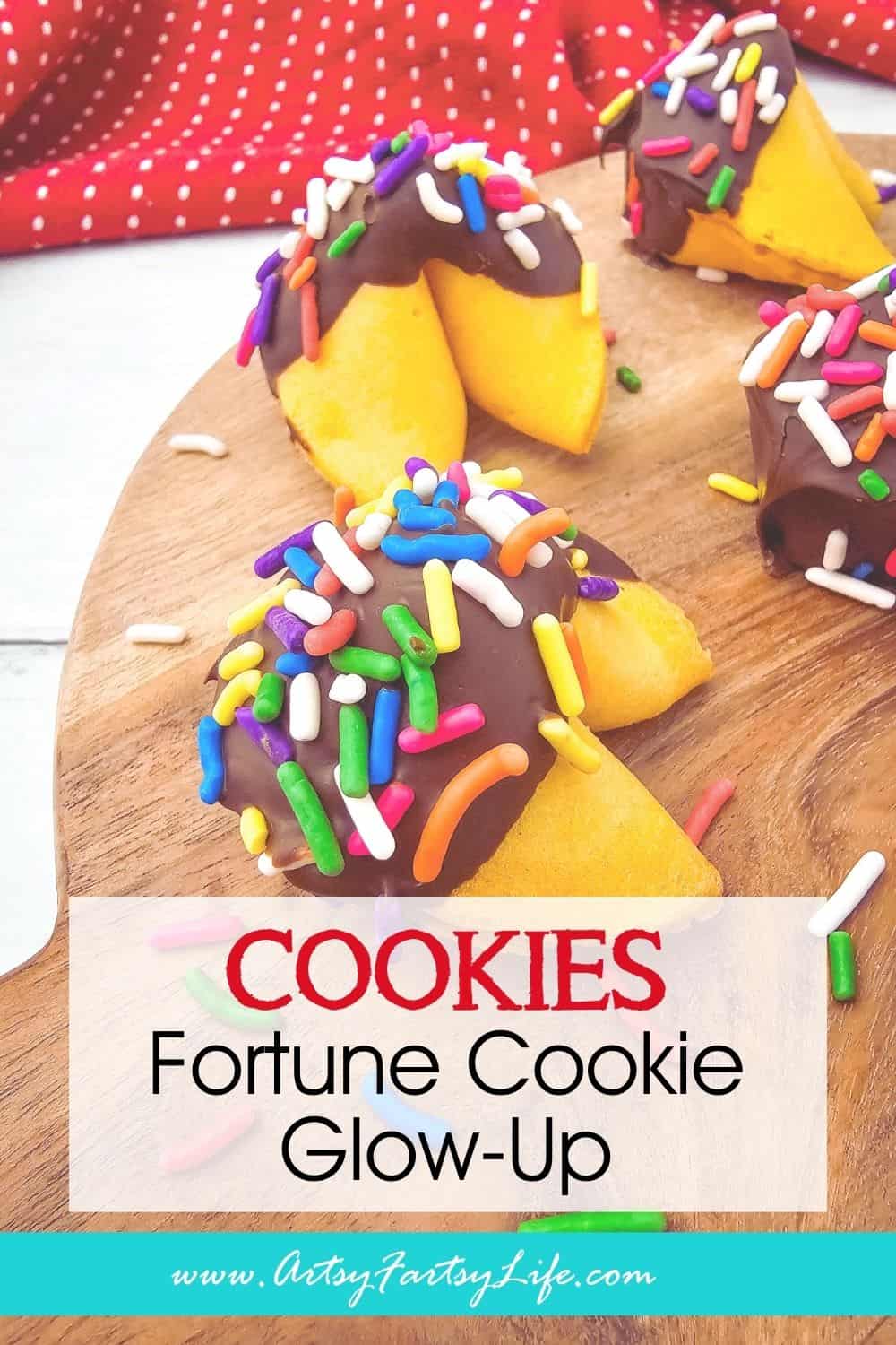 Fortune Cookie Glow-Up: Rainbow Sprinkle Edition