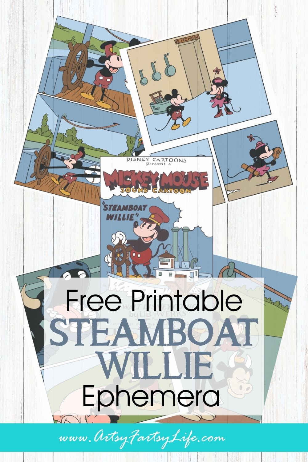Classic Toon Treasures - Free Printable Steamboat Willie-Inspired Ephemera
