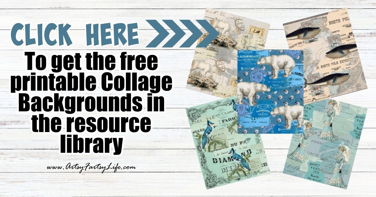 Magical Winter Journal Pages - Free Printable Collage Sheets