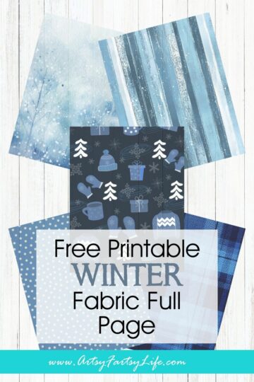 Faux Fabric Winter Backgrounds - Free Cozy Blue Printable Papers