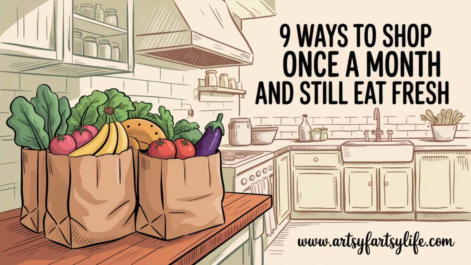 9 Ways To Shop Once a Month and Still Eat Fresh