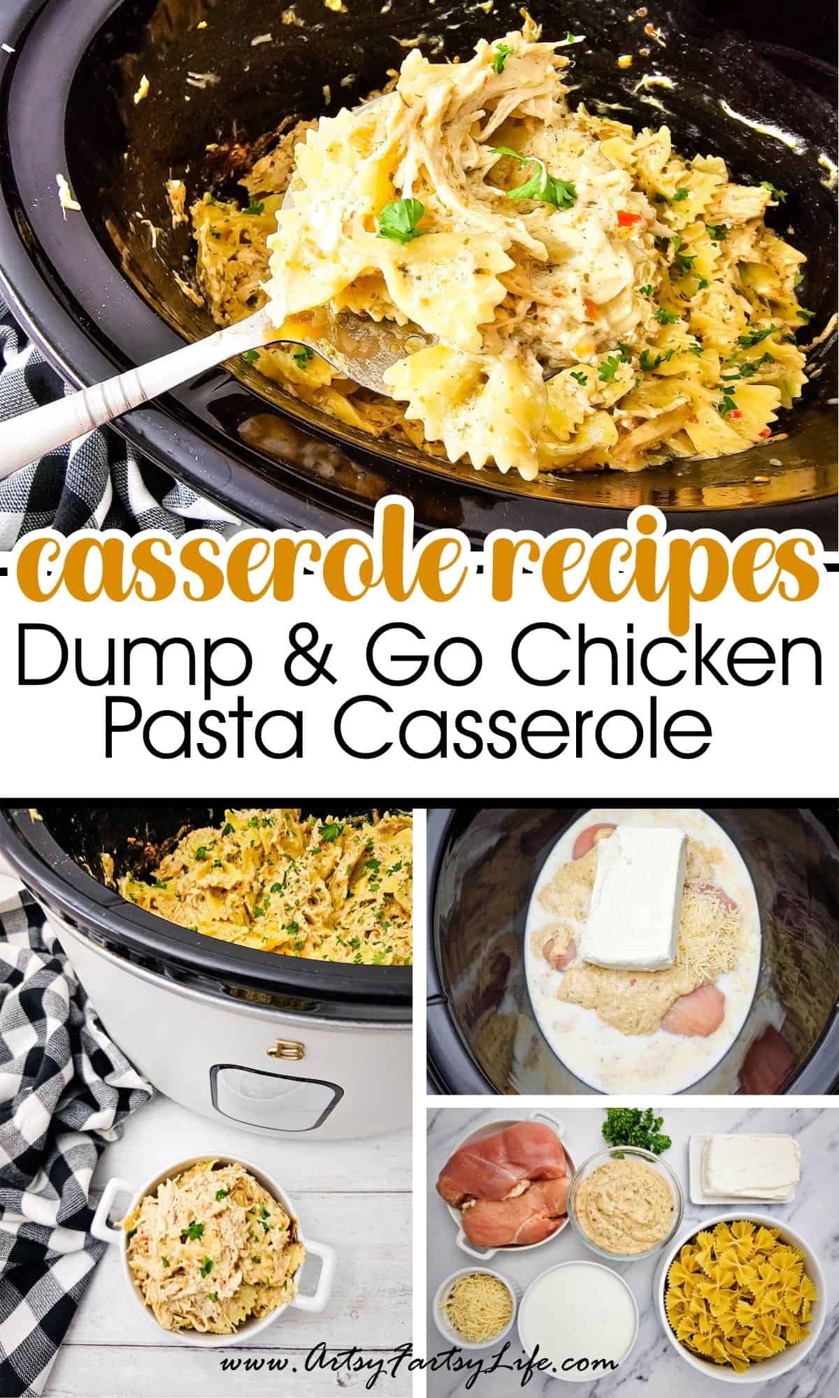 Dump-and-Go Chicken Pasta Casserole - Crockpot Style