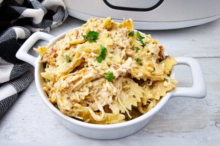 Dump-and-Go Chicken Pasta Casserole - Crockpot Style