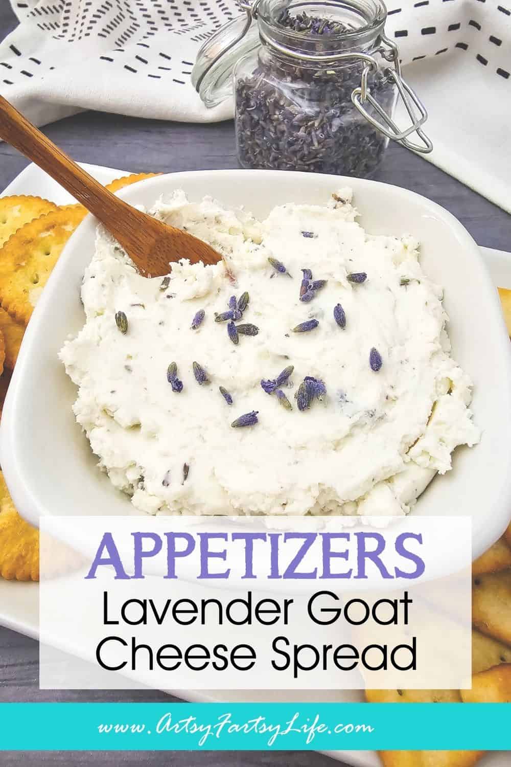 Whimsical Lavender Goat Cheese Spread for Cottagecore Tea Parties