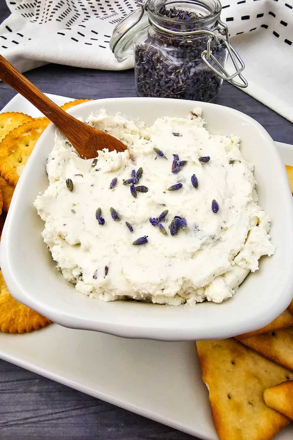 Whimsical Lavender Goat Cheese Spread for Cottagecore Tea Parties