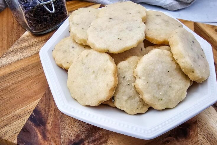Cottagecore Lavender Shortbread Cookies (A Buttery Floral Treat!)