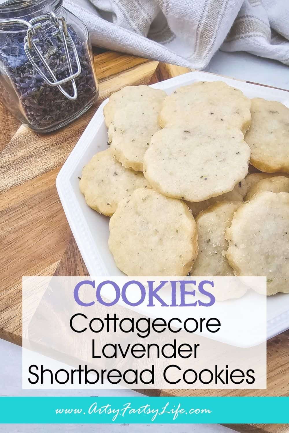 Cottagecore Lavender Shortbread Cookies (A Buttery Floral Treat!)