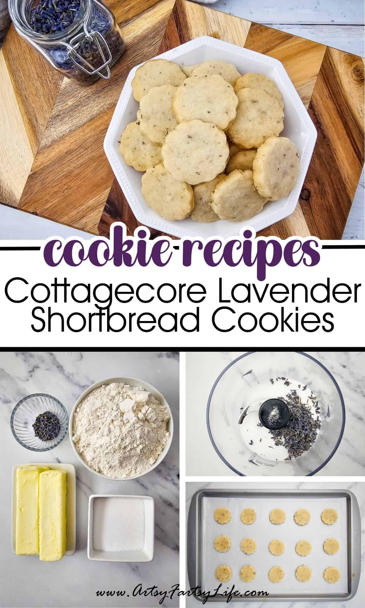 Cottagecore Lavender Shortbread Cookies (A Buttery Floral Treat!)