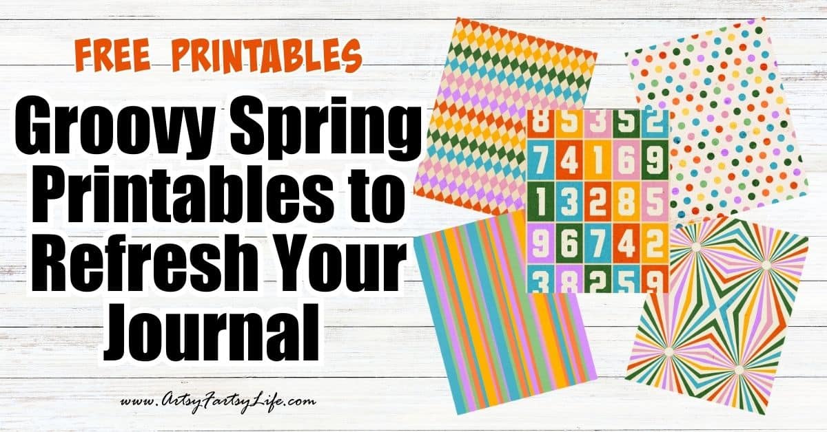 Notebook Papper Printable Spring Groovy Spring Printables to Refresh Your Journal (Free Download ...