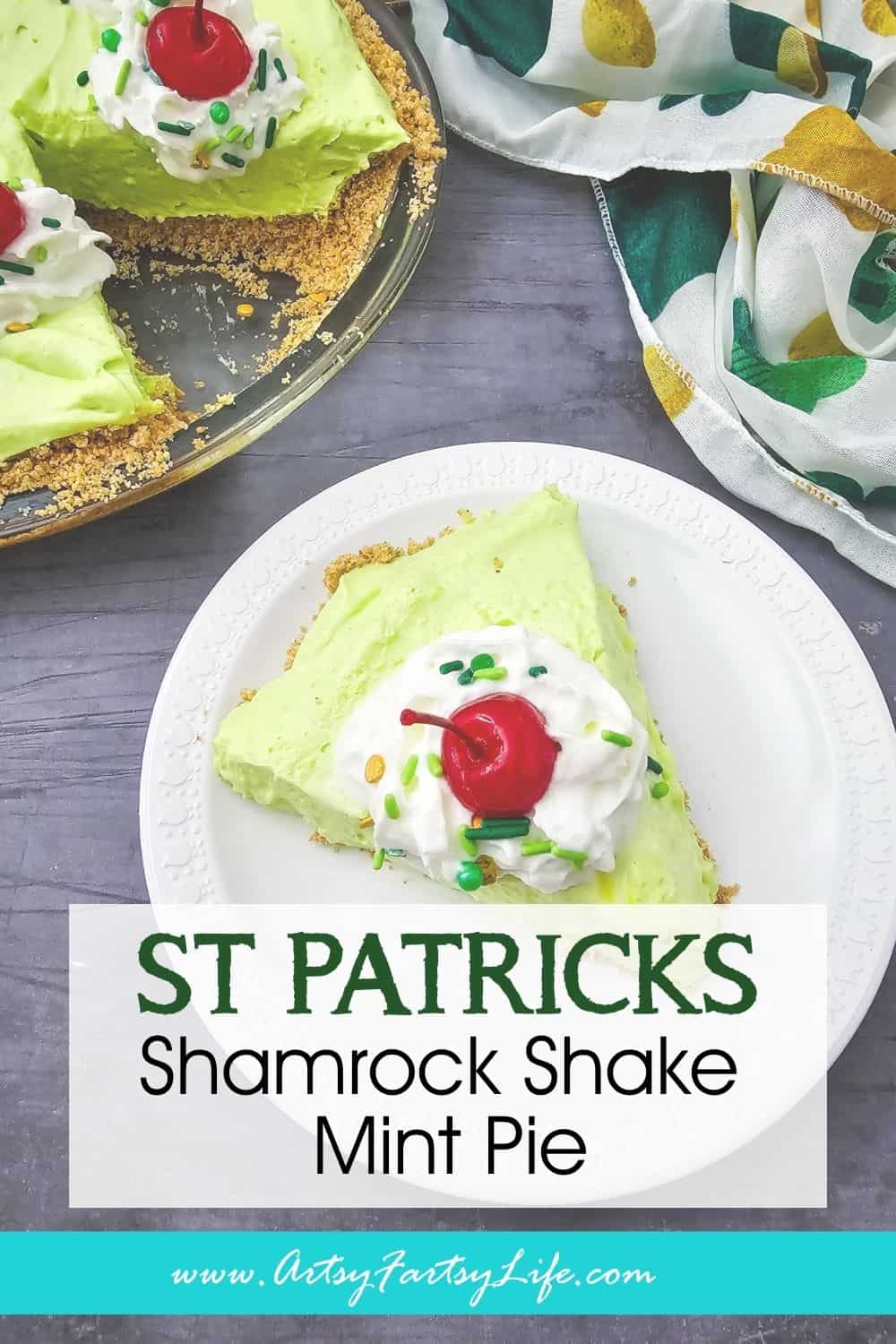 Shamrock Shake Pie (Ridiculously Minty, Completely Delicious, Totally Un-Irish)
