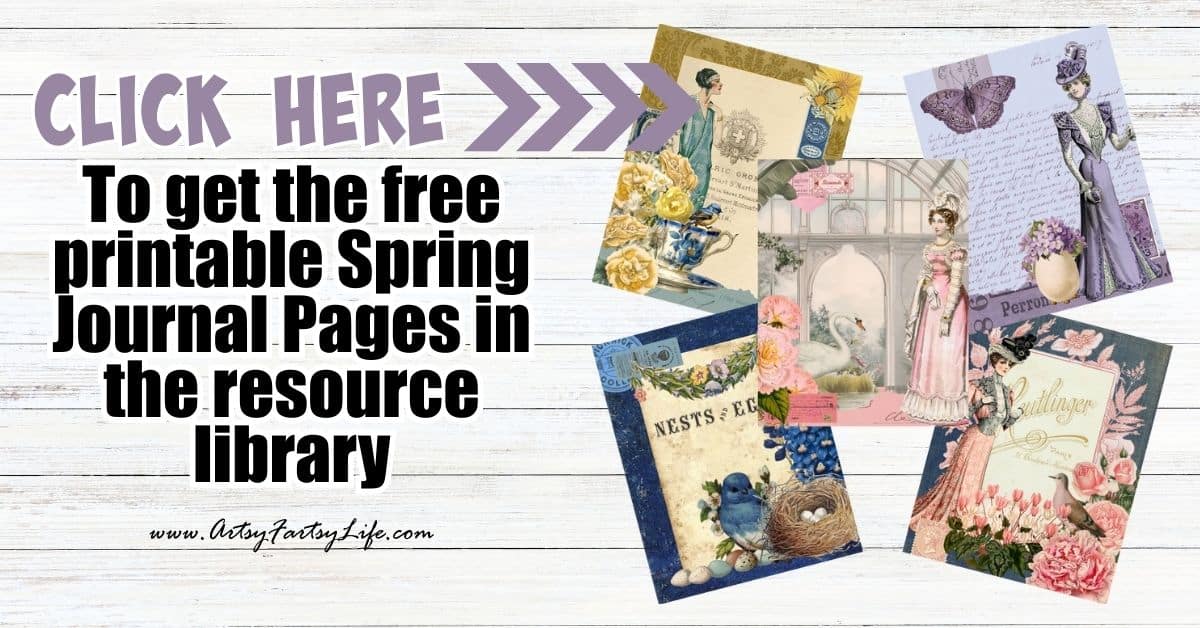 Free Spring Journal Pages with Victorian Charm & Blooming Style
