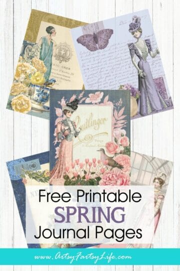 Free Spring Journal Pages with Victorian Charm & Blooming Style