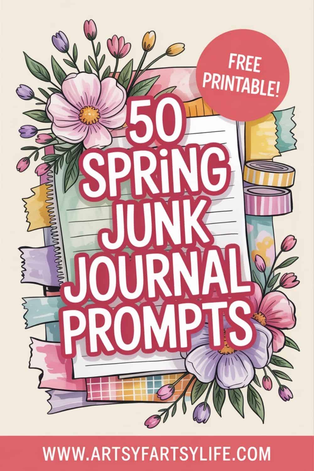 50 Fresh & Fun Spring Junk Journal Prompts to Spark Your Creativity