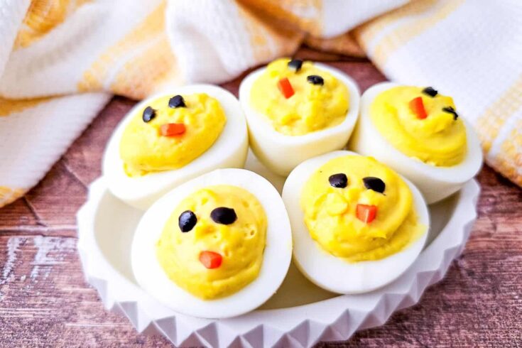 Easter Chick Deviled Eggs (Adorably Cute & So Easy to Make!)