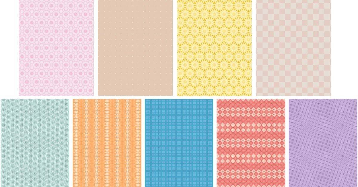 Retro Pastel Easter Scrapbook Papers - Free Printable Download