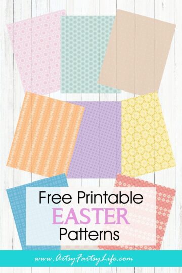 Retro Pastel Easter Scrapbook Papers - Free Printable Download