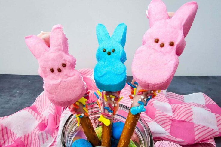 Old Fashioned Easter Candy Fun with Dipped Pretzel Peeps