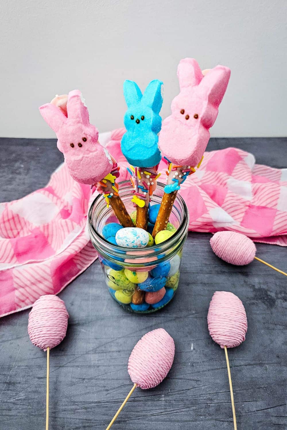 Old Fashioned Easter Candy Fun with Dipped Pretzel Peeps